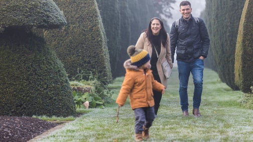Winter in the garden at Hinton Ampner